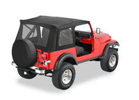 Jeep CJ7 Soft Top Supertop Classic Squareback Soft Tops For Jeep 1976-1986 CJ7 Clear Black Crush Bestop