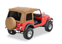 Jeep CJ7 Soft Top Supertop Classic Squareback Soft Tops For Jeep 1976-1986 CJ7 Tinted Spice Bestop