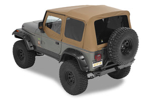 Jeep Soft Top Supertop Squareback Soft Top For Jeep 1988-1995 Wrangler YJ Spice Bestop