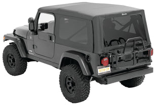 Jeep Soft Top Supertop Squareback Soft Top For Jeep 2004-2006 Wrangler TJ Black Diamond Bestop