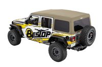 Supertop Ultra Squareback Soft Top For Jeep 2018-Current Wrangler JL 4 Door Pebble Beige Bestop