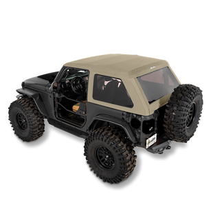 Jeep Wrangler Trektop Glide Slantback Soft Tops For Jeep 2018-Current Wrangler JL 2 Door Pebble Beige Bestop