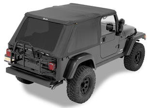 Trektop Slantback Soft Top For Jeep 2004-2006 Wrangler TJ Black Diamond Bestop